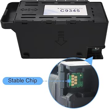 C9345 Mürekkep Bakım Kutusu EcoTank Pro ET-5880 ET-5850 ET-5800 ET-16600 ET-16650 Workforce Pro WF-7820 WF-7840 ST-C8000 EC-C7000 Yazıcılar için Yeniden Üretilmiş Atık Mürekkep Tankı