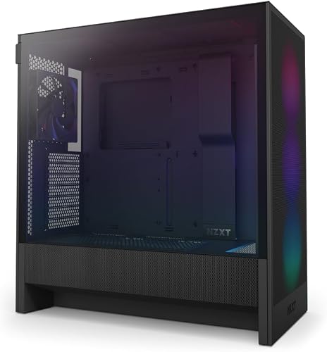 NZXT H5 Flow RGB - Compact ATX Mid-Tower PC Gaming Case -…