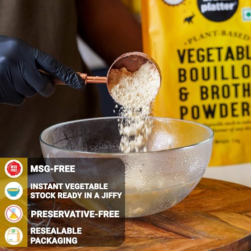 Image of Urban Platter Vegetable Bouillon & Broth Powder, 1kg (Plant-Based | Instant Vegetable Stock | MSG-free | Umami-Rich)