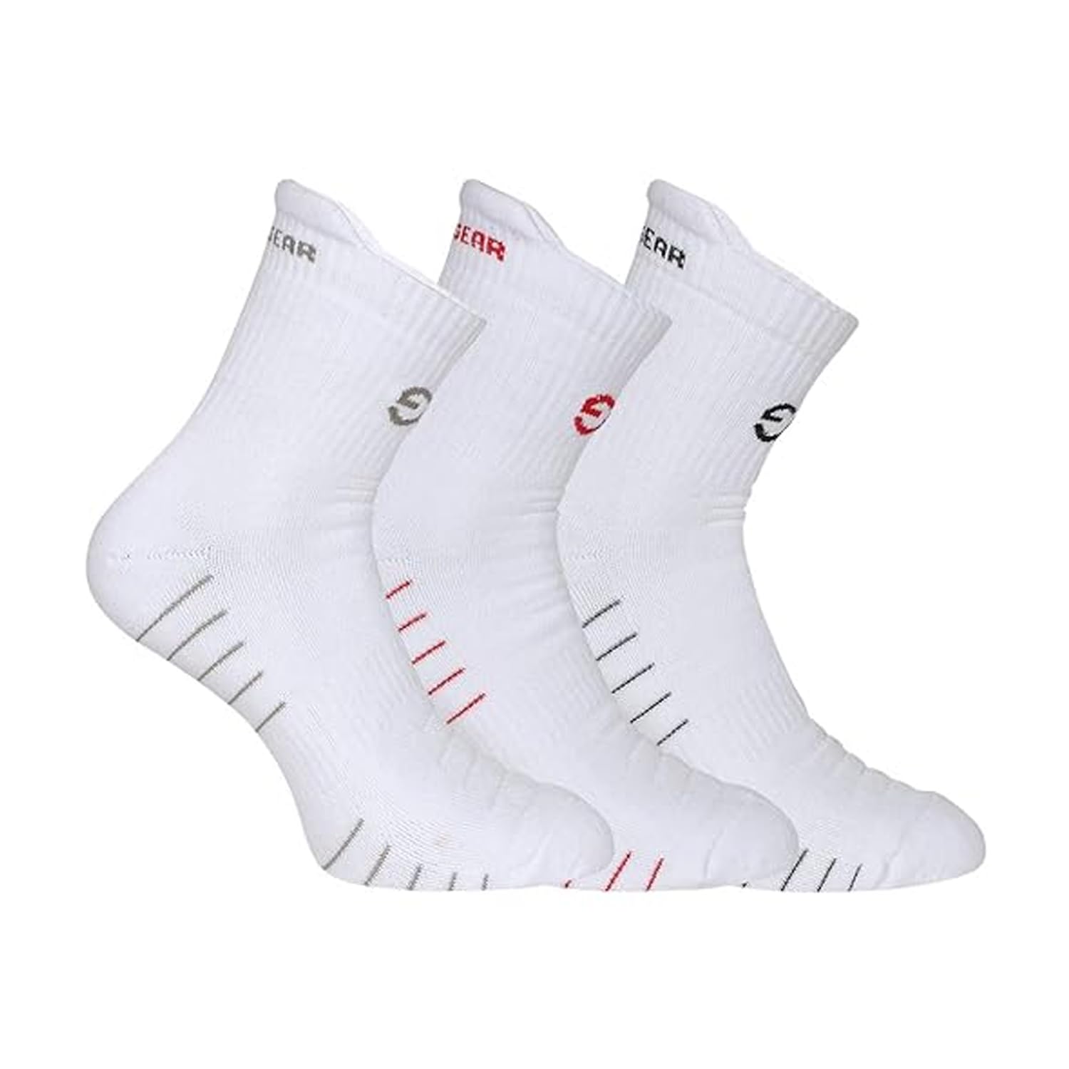 Cricket Multi featured Crew Length socks For Men Pack of 3-image-4