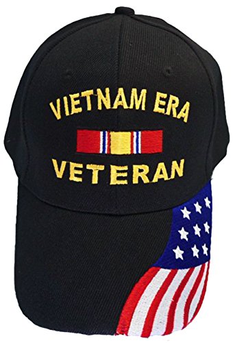 Buy Caps and Hats Vietnam ERA Veteran Embroidered Military Baseball Cap and BCAH Sticker Mens (Vietnam ERA Blk w Flag) Buy Caps and Hats Vietnam ERA Veteran Embroidered Military Baseball Cap and BCAH Sticker Mens (Vietnam ERA Blk w Flag)