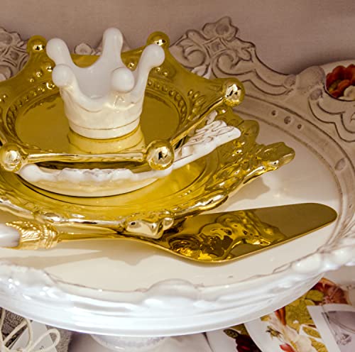 Couverts de table Rivadossi Laura Oro vert pour dessert - 4
