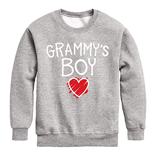 Instant Message - Grammys Boy - Toddler And Youth Crewneck Fleece Sweatshirt