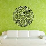 Wall Decal Art Decor Decals Sticker Aztecs Calendar Time Watch Buddhism India Indian Circle Tattoo Om Yoga (M180)