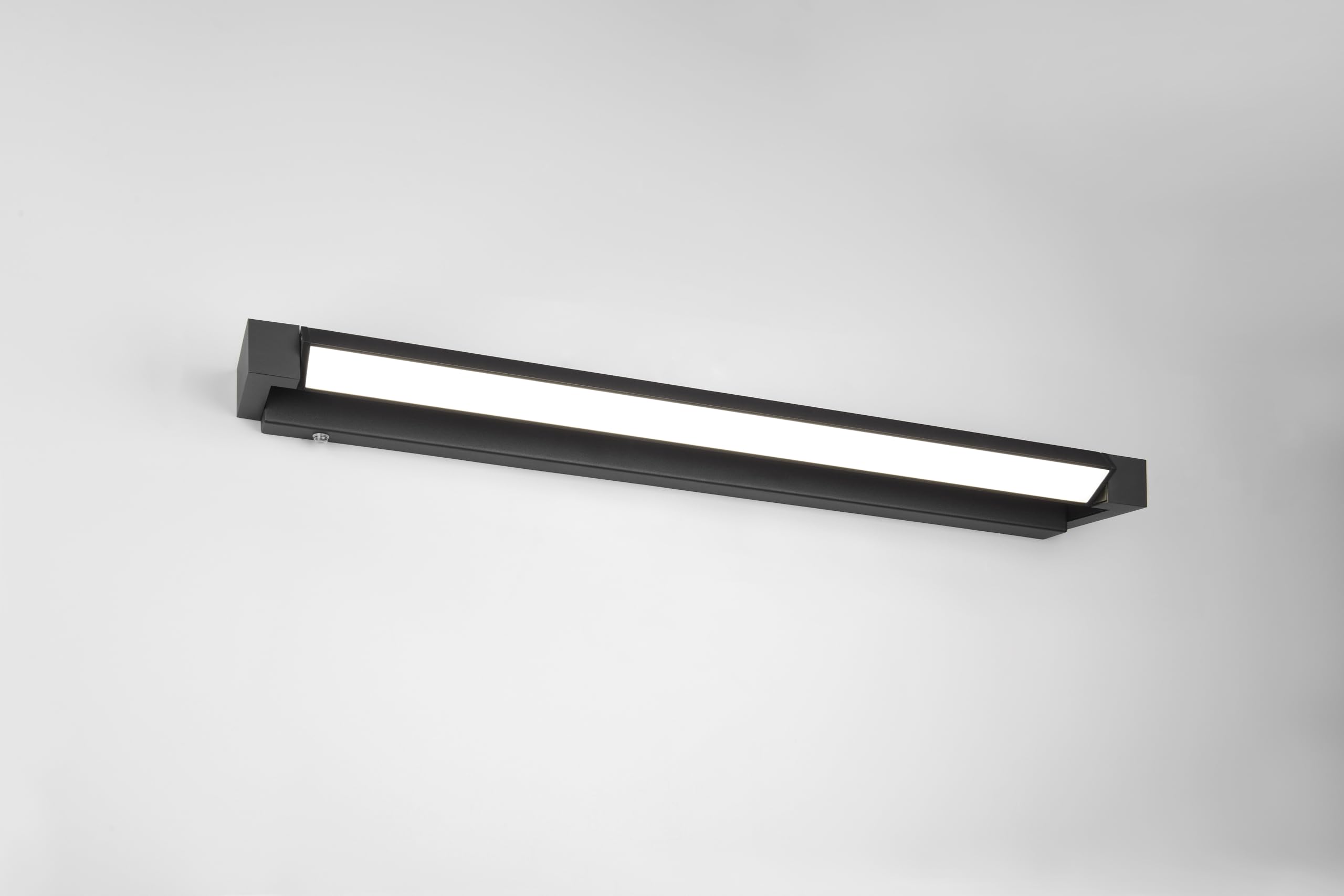 Trio Leuchten LED Badezimmer Wandleuchte Fabrizio 284779132, Aluminium Schwarz matt, 15.5 Watt LED, Lichtfarbe einstellbar, dimmbar