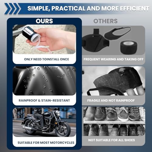 Image of Motorcycle Shift Lever Sleeve Cover 2 Pcs, Silicone Gear Shift Cover, Bike Gear Protector, Shoe Protector for Bike Gear, Universal Gear Lever Protector, Motorcycle Shift Pedal Cover Black