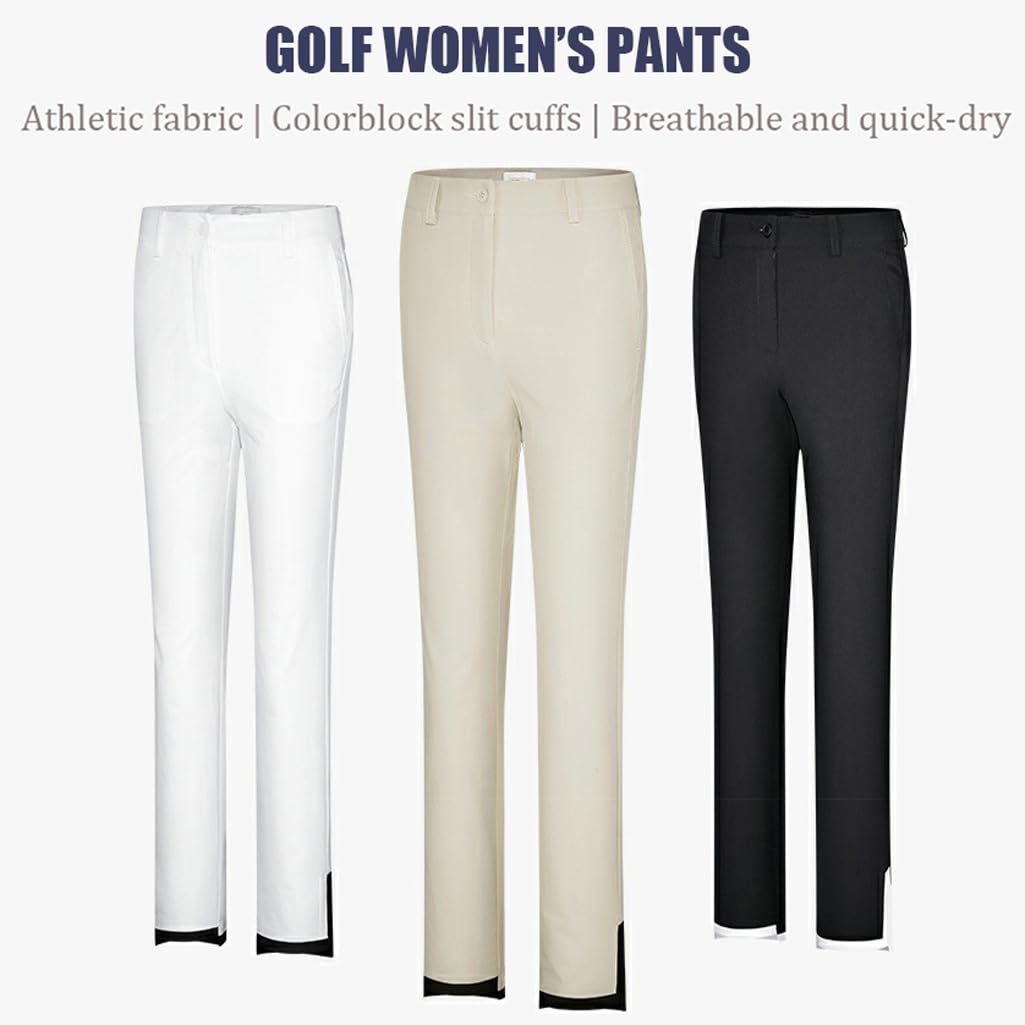 Pantaloni da Jogging da Golf da Donna Estivi Leggeri Elasticizzati Casual da Lavoro alla Caviglia