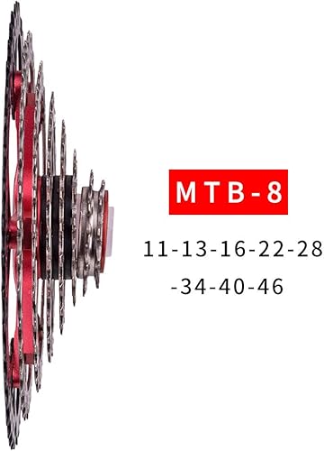 Miniatura 2 de MTB 8 velocidad 11-46T casete 8S 46T rueda libre piñón 8V 46T bicicleta de montaña casete piezas 8V piñón K7 para M410 M360 M310