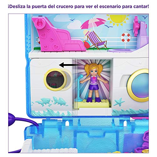 Polly Pocket Cofre Crucero Sweet Sails con muñecas y accesorios, juguete +4 años (Mattel GKJ49), Exclusivo en Amazon