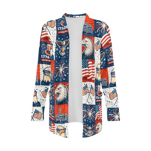 Image of Cardigan Sweaters for Women Long Sleeve Cardigan Soft Drape Open Front Fall Dusters V-Neck Jackets Dressy Loose Coat