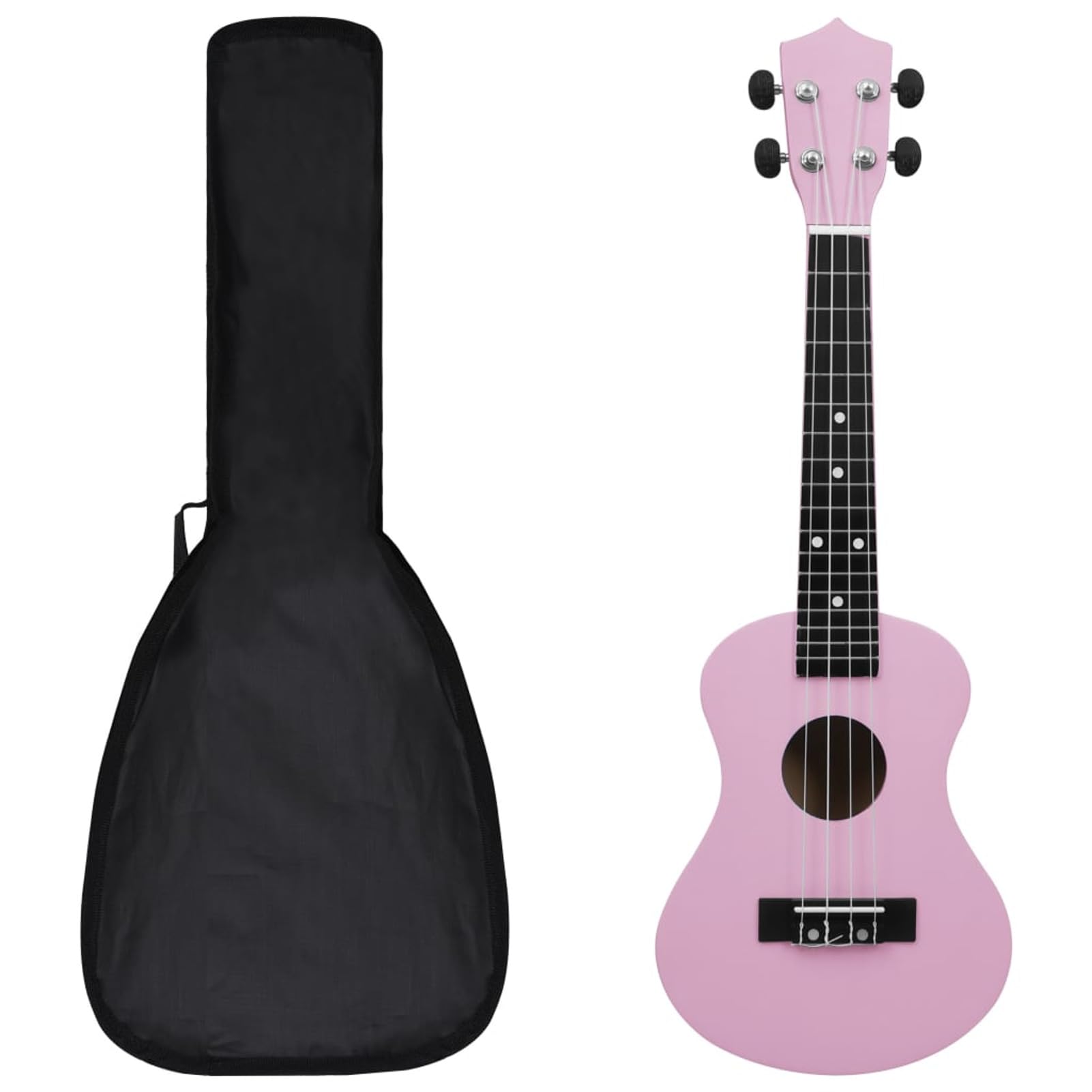 Homgoday Ukulele soprano con borsa per bambini, rosa, 58,4 cm, strumenti a corda