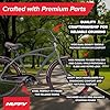 Huffy Fairmont 26" Cruiser Bike Mens, Matte Gray Frame, Comfort Padded Saddle, Ergonomic Design, Anti-Spray Fenders, Quick Connect Build #4