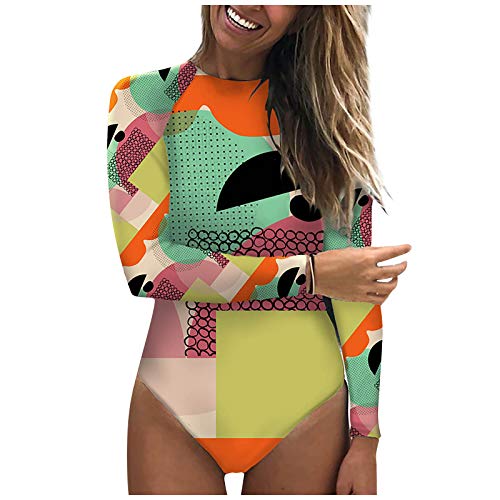 Maillot de bain une pièce femme et ado jaune M tankini abstrait