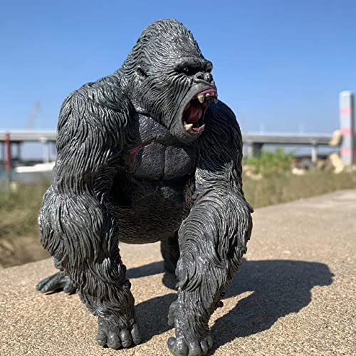 Gorilla King Kong Toys with Realistic Rock Action Figure Rampage Gorilla Fight Mode Gorilla Ape Solid Wild Animal Figurines for Role Playing Story Telling Toy and Birthday for Kids Gorilla King Kong Toys with Realistic Rock Action Figure Rampage Gorilla Fight Mode Gorilla Ape Solid Wild Animal Figurines for Role Playing Story Telling Toy and Birthday for Kids