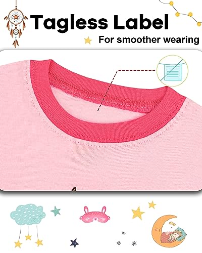 DAUGHTER QUEEN Cats Pajamas for Girls Toddler Kids 100% Cotton Pjs 3T Children Pj Sets Jammies Sleepwear Clothes Size 3 Years Outfits Pyjamas Pijamas2