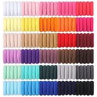 Jollybows 300 Stück Haargummis Mädchen, Bunt Kleine Elastische Zopfgummis Mini Haarschmuck für Baby Mädchen Kinder Kleinkind (1 Zoll / 2,5 cm 30 Farben)