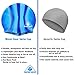 Water Gear Jazz Silicone Swim Cap - Flexible Unisex - Great for Short and Long Hair - Improve Your Performance