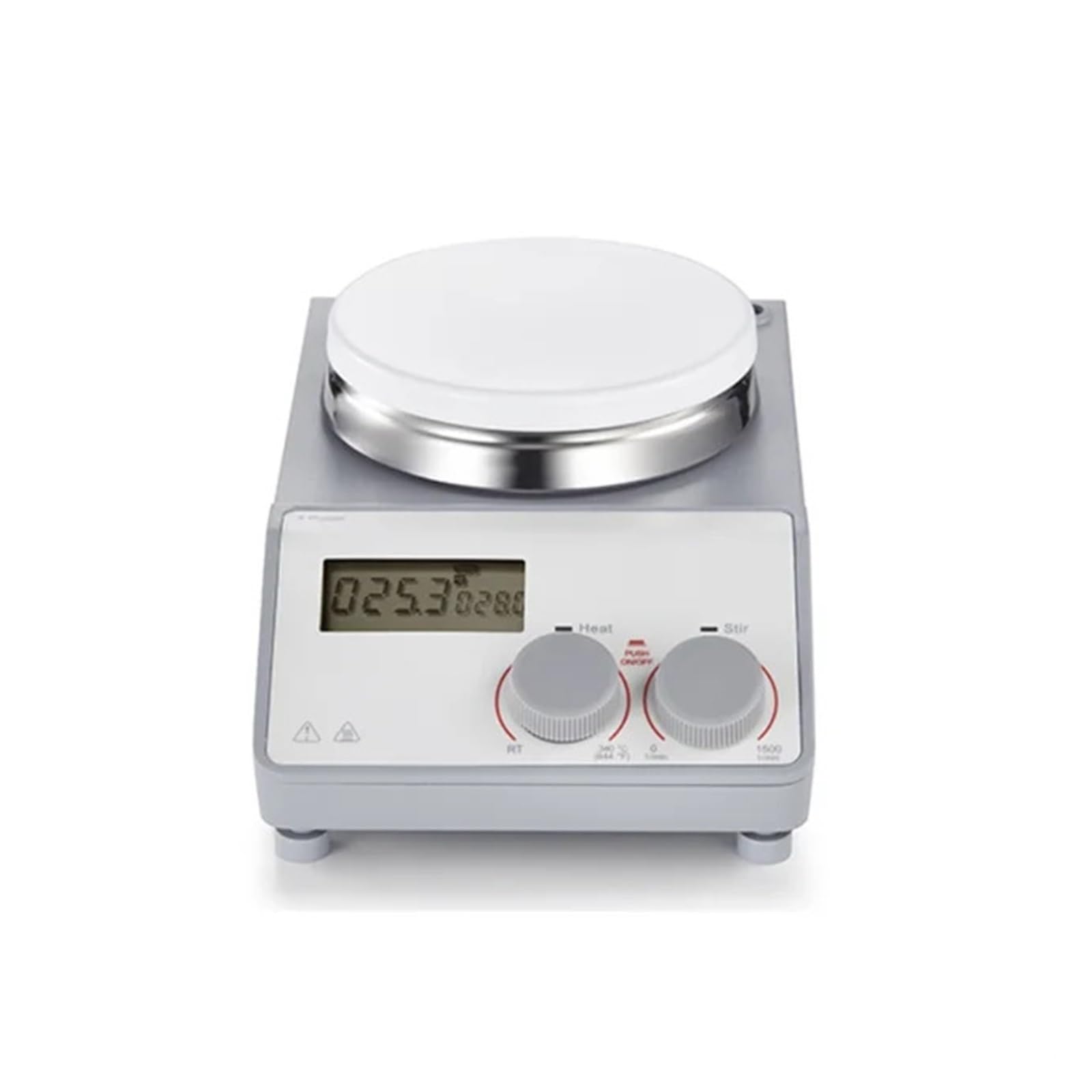 Agitateur automatique, Agitateur magnétique chauffant, équipement de laboratoire chimie, LCD numérique, 1500 tr/min, plaque chauffante avec barre d'agitation