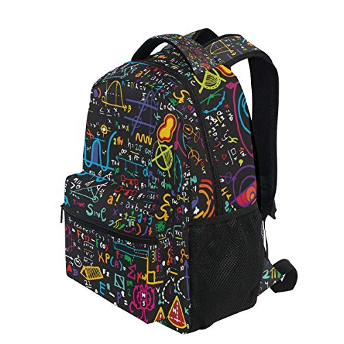 Alaza Colorful Math Science Geometric Large Backpack Personalized Laptop Ipad Tablet Travel School Bag With Multiple Pockets For Men Women College #TOP2