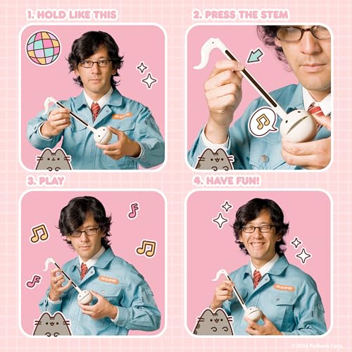 Image of Pusheen The Cat Otamatone Electronic Portable Music Instrument / Synthesizer Toy from Japan by Maywa Denki [Limited Edition [English Instructions]