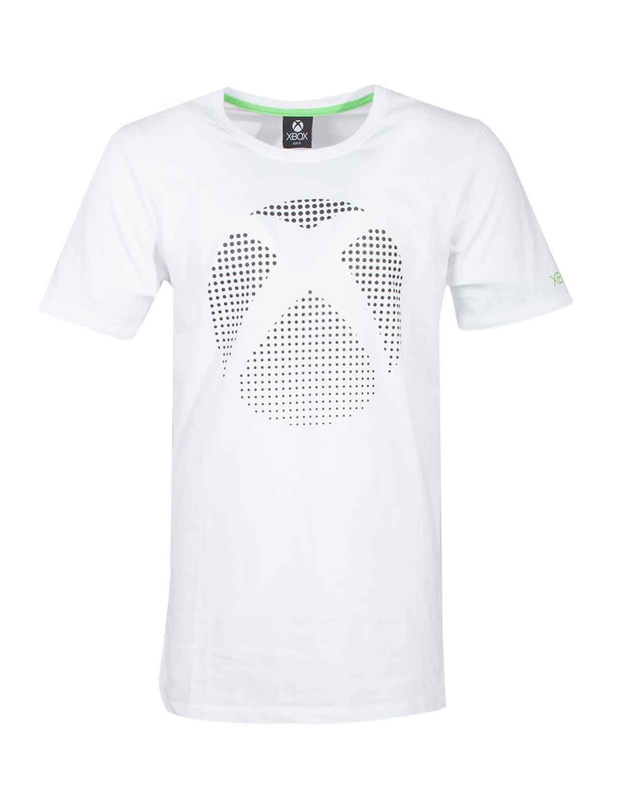 Xbox sap-Media Koszulka z logo Microsoft Dot, męska, bardzo duża, biała (TS174250XBX-2XL), biały