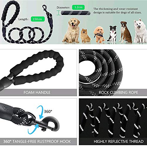 Guinzaglio per Cani, 1,5 m Robusto Guinzaglio per