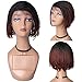 HAIR WAY Lace Front Braided Wigs for Black Women with Baby Hair 6inches Braided Wigs Short Bob Lace Wigs for Daily Wear Half Hand Tied #1B/350