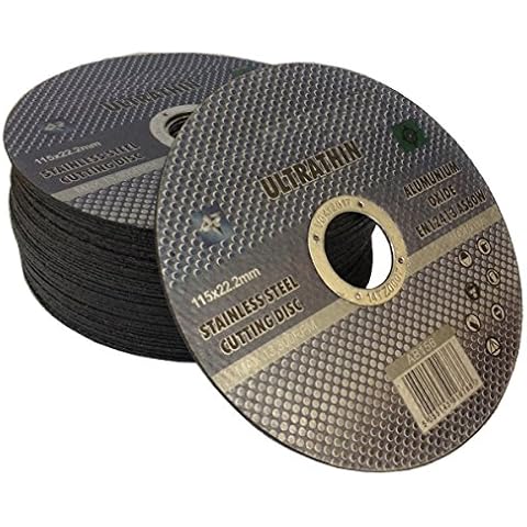 20 x Ultra thin 115 x 1mm stainless steel cuttings discs - metal cutting slitting discs Cover