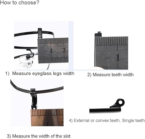 Miniatura 5 de 1 par de lentes de plástico de metal de repuesto para lentes de repuesto para patillas piernas tornillos arandelas de tornillo y destornillador 3 en