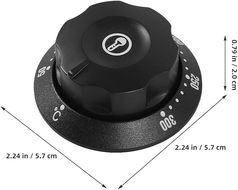 PRETYZOOM 2db Sütő és Fritőz Termosztát Gomb Precíz Hőmérséklet Szabályozás