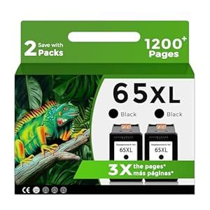 65XL Black Ink Cartridge High-yield...