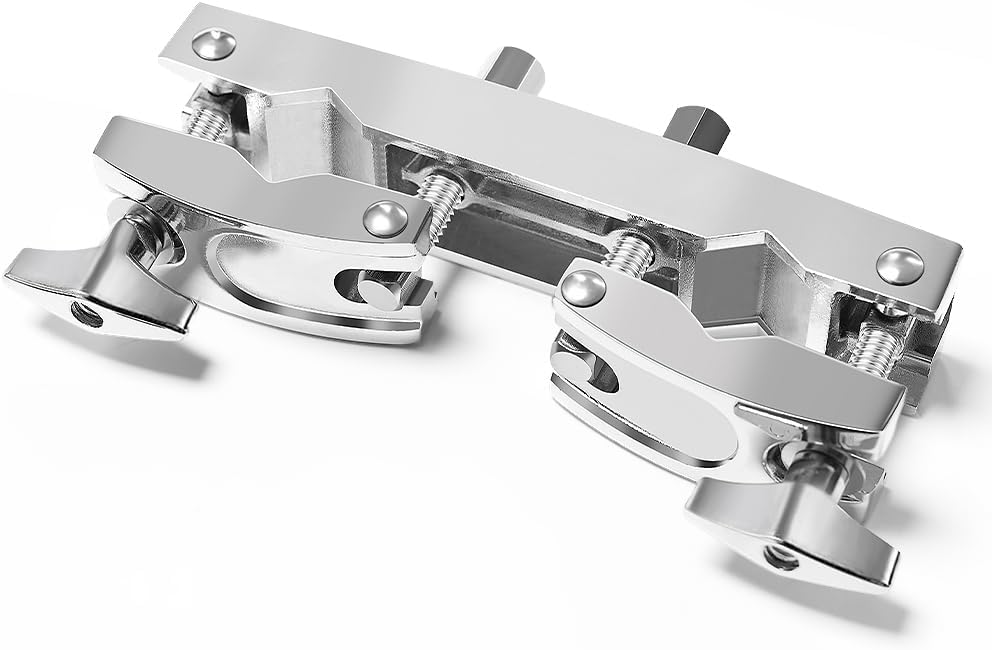 Keerpusi シルバーマルチクランプ、調節可能なクイックリリースマルチクランプ構造、プレミアムステンレススチール素材、シンバルス