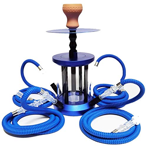 Angelay-Tian Shisha Set LED Shisha Micro Moderne Acrylblase Shisha 4 Schlauch für Zuhause, Bar, Club, KTV (Color : A)