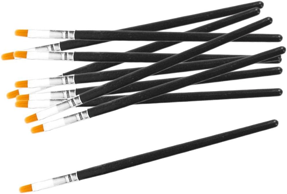 ILSMYSUTRA® 10X Pro Flat Tip Nylon Hair Oil Paint Brush for Artists Painters Beginners |Crafts | Art Supplies | Painting Supplies | Artists Brushes