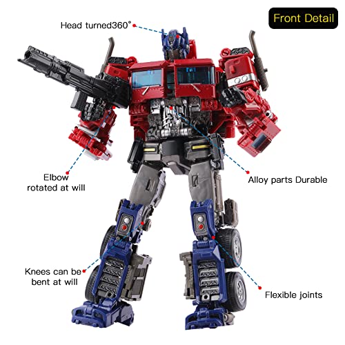 Deformation Car Robot Toy Figure, Auto Transforming Alloy Model, Ideal Gift For Kids & Movie Fans - Red #TOP6