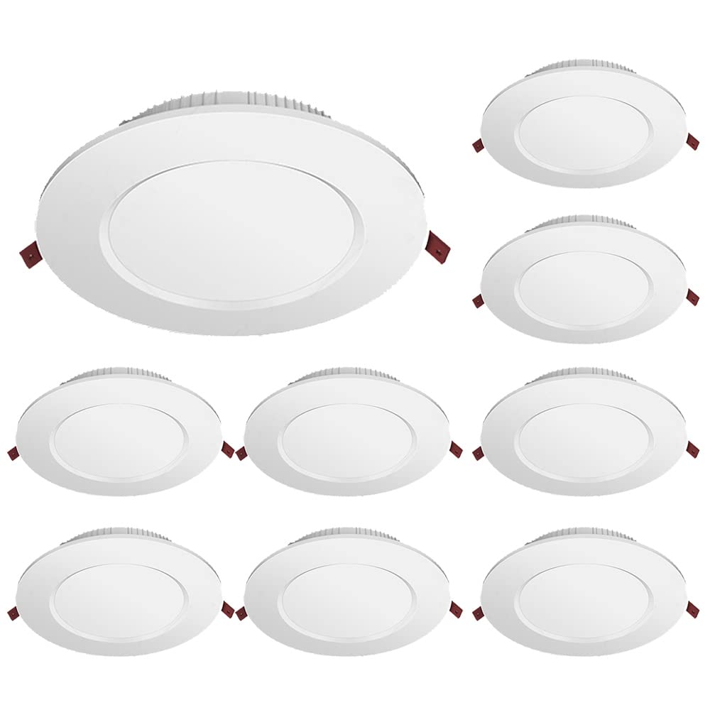 SDUYTDG Canless LED Recessed Light 2in 3in 4in 6in 8in Eyeball Downlight 4000K 3W-24W Flush Mount Ceiling Light For Bedroom Panel Light Pack Of 2/6/9