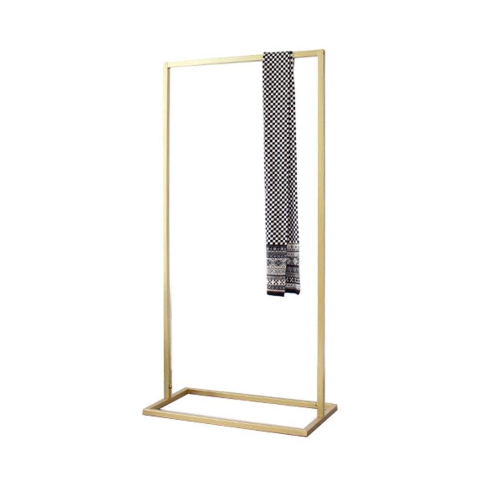 Wieszak na ubrania Prostota, metalowy wieszak na ubrania butikowy wieszak na ubrania dla dziewczynek hotel otwarty wieszak na ubrania do łączenia (kolor: złoty, rozmiar: 160 x 120 cm)