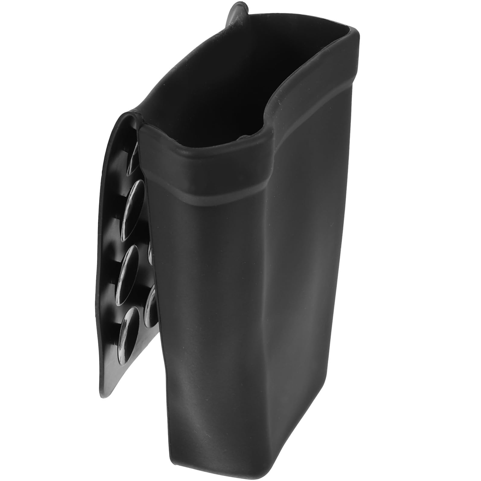 WOONEKY Porta Piastra per Chioma in Silicone Isolante Nero con Ventosa, Custodia Protettiva Resistente al Calore per Strumenti di Styling da Viaggio