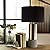 Signature Design by Ashley Jacek Modern Contemporary Table Lamp, 2 Count, Gray & Brass Finish
