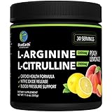 L-Arginine 5000mg + L-Citrulline 2000mg Complex Powder Supplement - Nitric Oxide Booster - Blood...