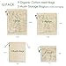 Reusable Cotton Produce Bags-Durable Organic Cotton Mesh Produce Bags ECO-Friendly Grocery Bags with Tare weight 4 Sizes 12 Packs Lightweight Machine Washable Vegetable Bags with Organizing Drawstring