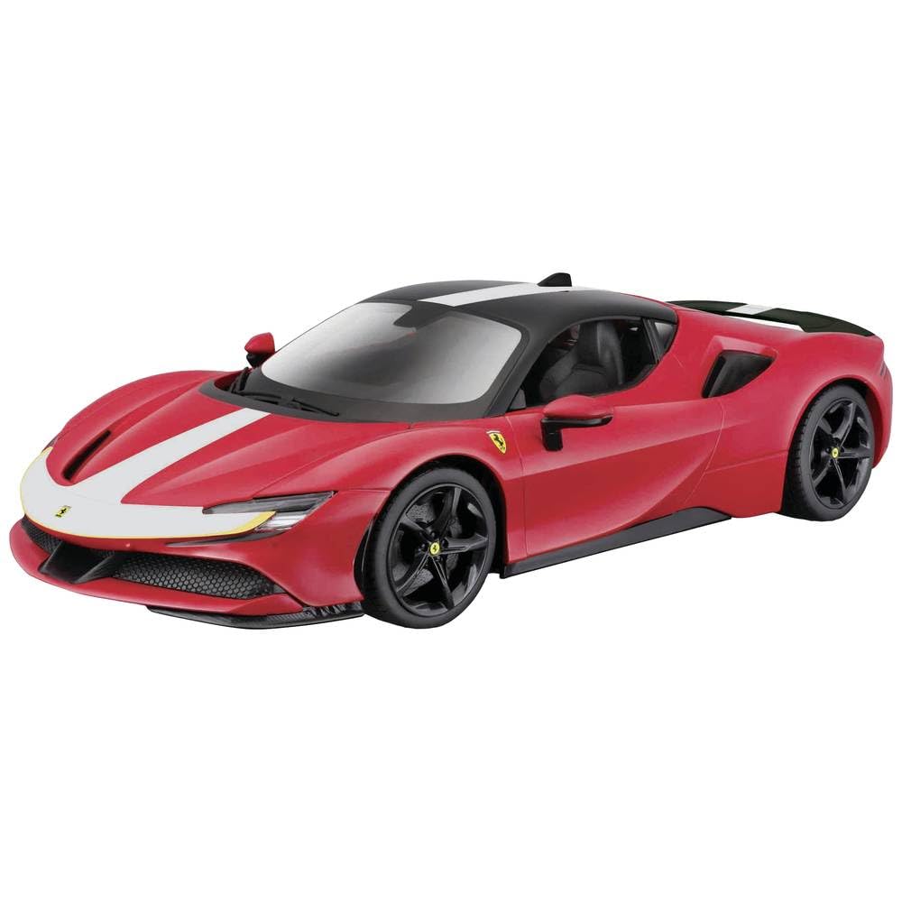 Burago - May Cheong GROUP-BBURAGO-1/18 Ferrari SIGNATURE-SF90 Stradale-Rojo - Vehículo para niños a Partir de 14 años-16911, 16911