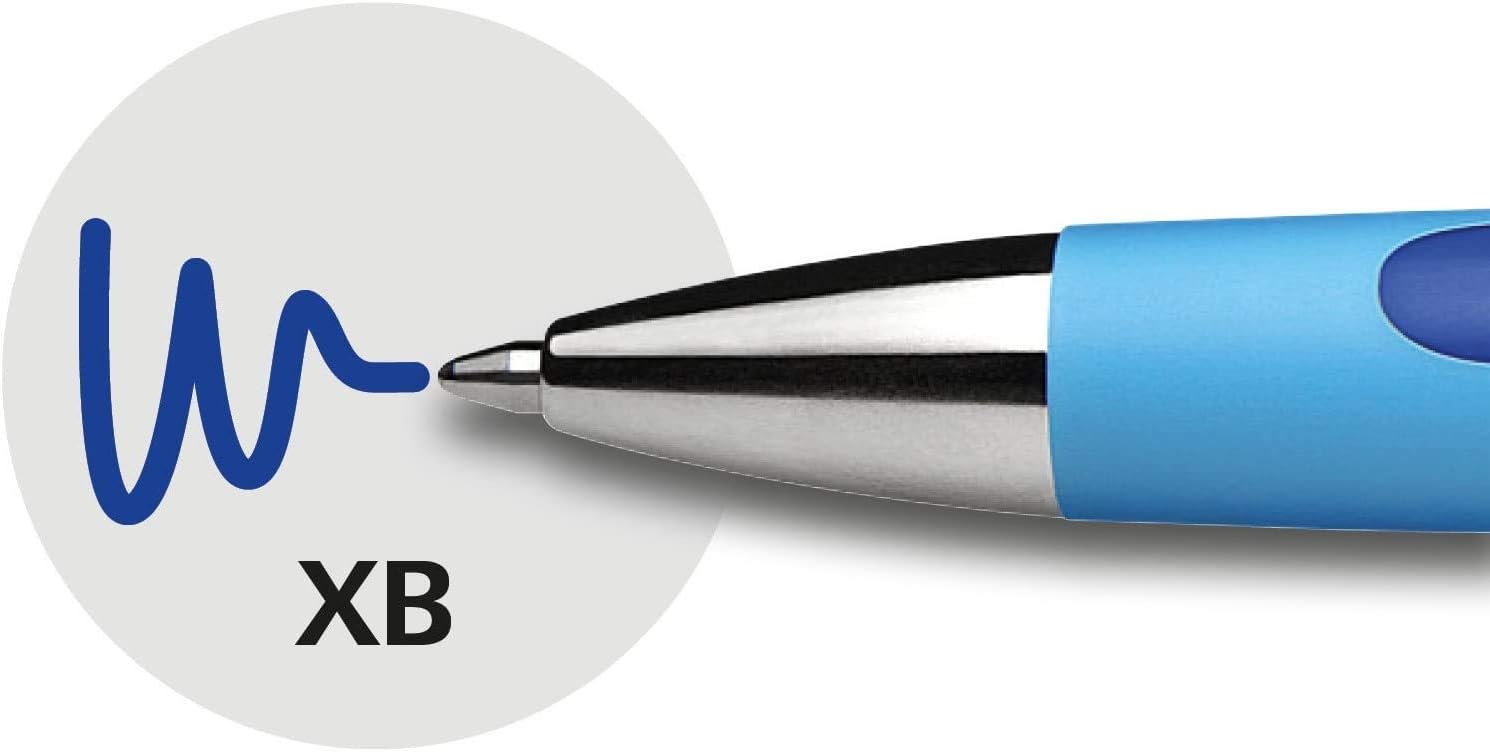 Schneider Druckluft Slider Rave XB Ballpoint Pen, 5/Pack