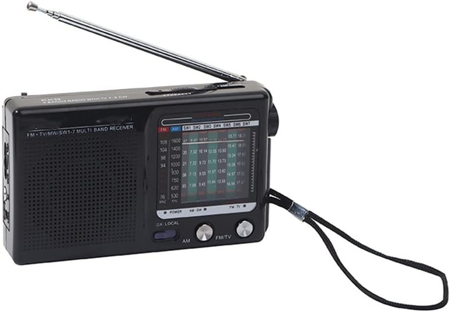 Retro Weather Radio Full Band Handheld SW AM FM Mini Battery Powered Built-in Speaker