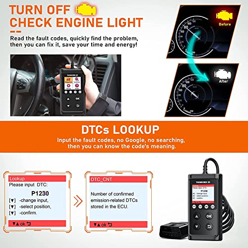 Thinkcar Thinkobd Obd2 Scanner Check Engine Code Reader Universal Diagnostic Scan Tool For All Obdii Cars After 1996【2022 Ver.】 #TOP4