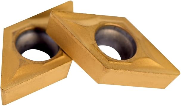 10pcs DCMT070204-HM Diamond Shape Carbide Insert Cutter for CNC Lathe Milling Turning Tools Semisteel YBC251 Indexable Inserts with Box