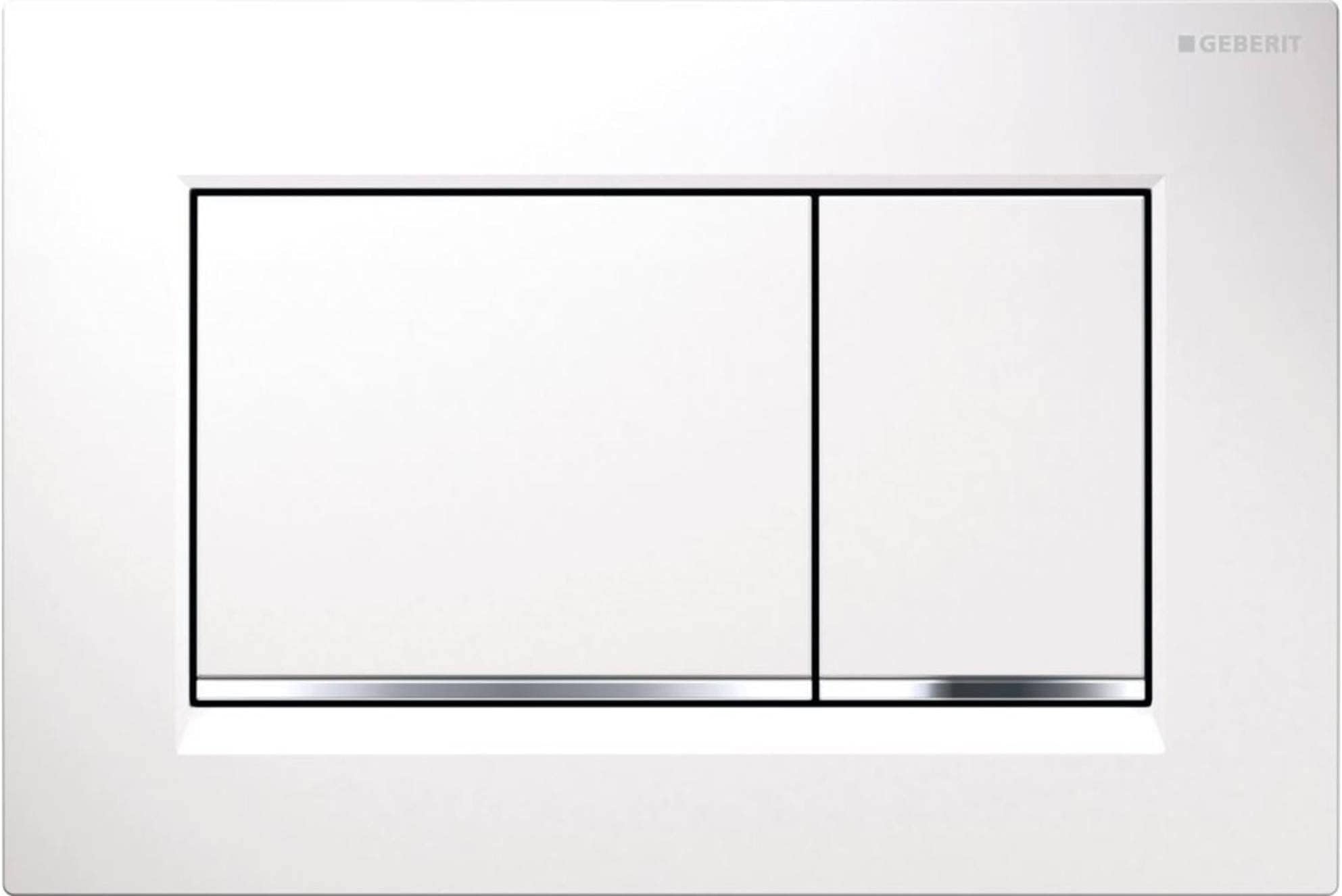 G115883KJ1 Sigma 30 Dual Flush 1.6/0.8 GPF Actuator Plate White/Polished Chrome