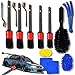Accesorios Coche, 15 Piezas / Juego de Kit Limpieza Coche, Utilizado Para Limpiar el Limpieza Coche del Interior y la Apariencia Del Automóvil, y Puede Limpiar la Suciedad en Cada Rincón Muerto
