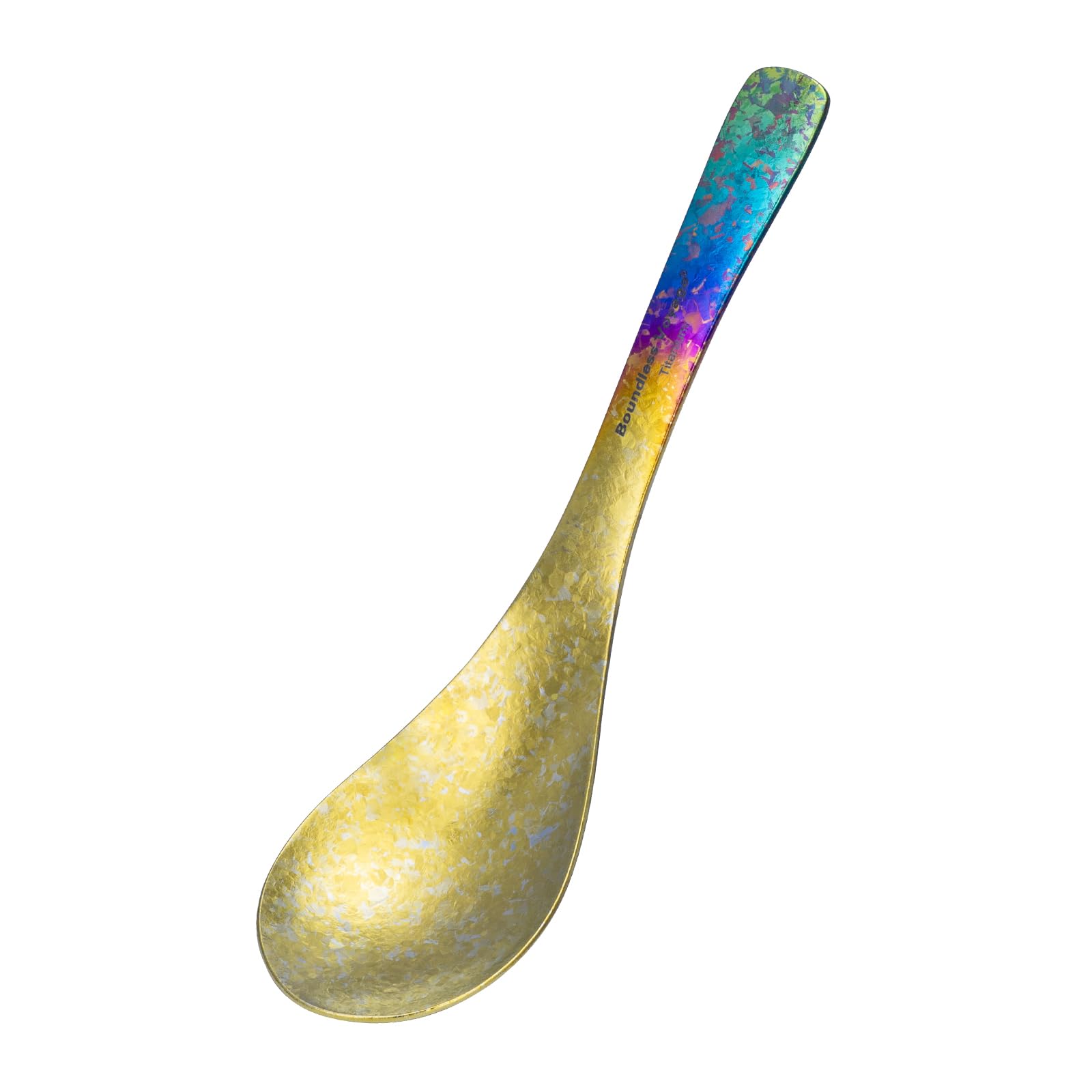 iBasingo Titanium Spoon with Deep Bowl Camping Utensil, Colorful Ti1067T