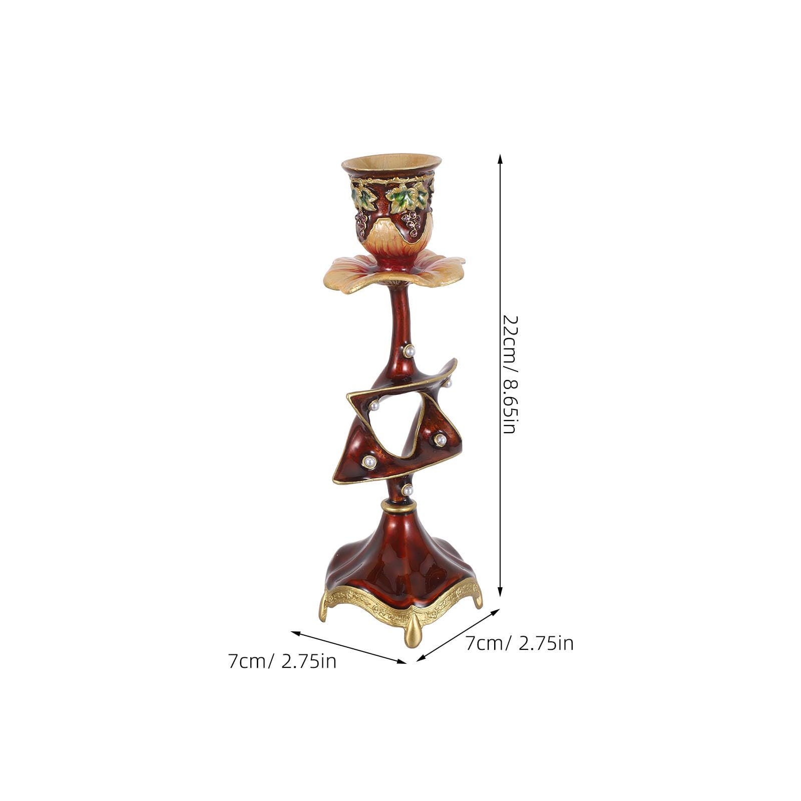 Candelabro Europeo in Metallo, Vintage ed Elegante per Tavola